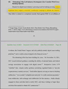 Регуляторы США ведут кампанию по отделению крипторынка от банков
Регуляторы США ведут кампанию по отделению крипторынка от банков