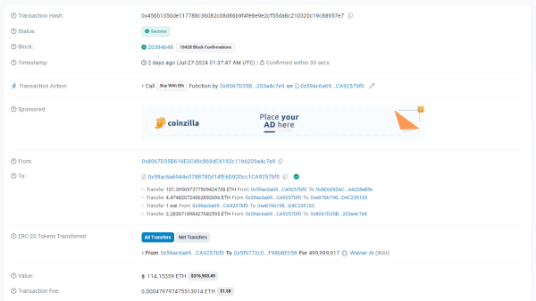 Wiener AI собрал почти $9 млн на пресейле благодаря криптокиту
Wiener AI собрал почти $9 млн на пресейле благодаря криптокиту